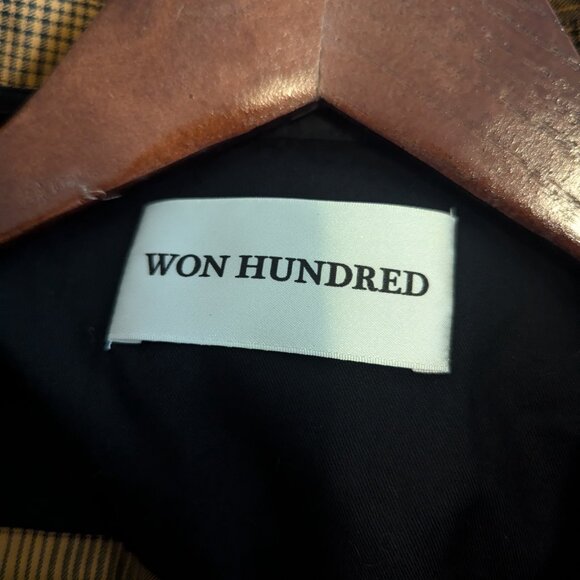 WON HUNDRED - Plaid check shirt - Sz M - Picture 5 of 7
